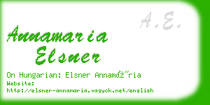 annamaria elsner business card